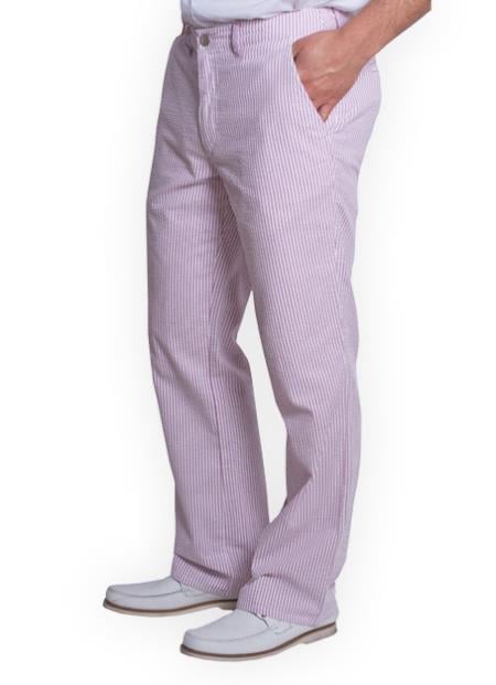 Men's Purple Lavender Seersucker Sear sucker suit dress pants