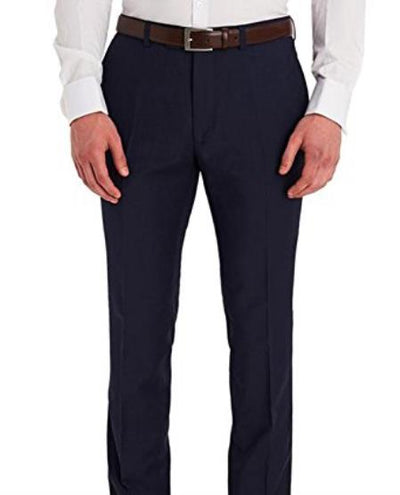 Men's Slim Fit Dark Navy Blue Suit For Men Flat Front Washable Dress Pants (We have more Braveman suits Call 1-844-650-3963 to order)