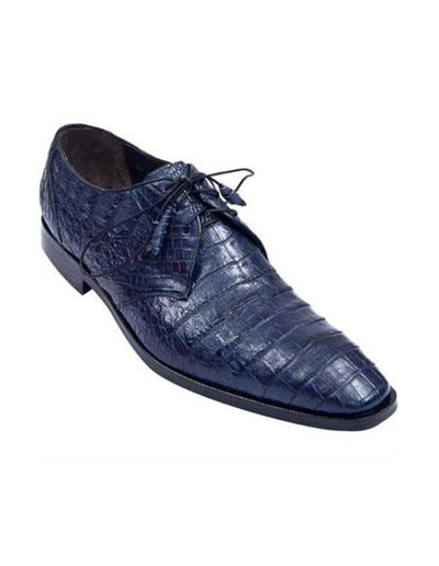 Full Gator Belly Dress Shoe – Navy Blue