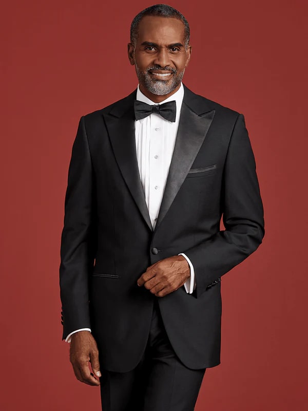 Single Breasted Peak Lapel Tuxedo Jacket