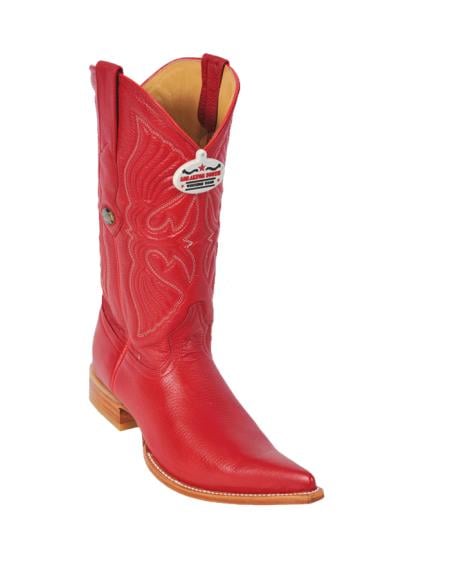 Los Altos Boots Red Deer 3X-Toe Cowboy Boots