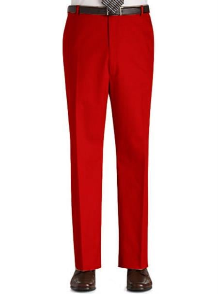 Men's Red Stage Party Pants Trousers Slacks