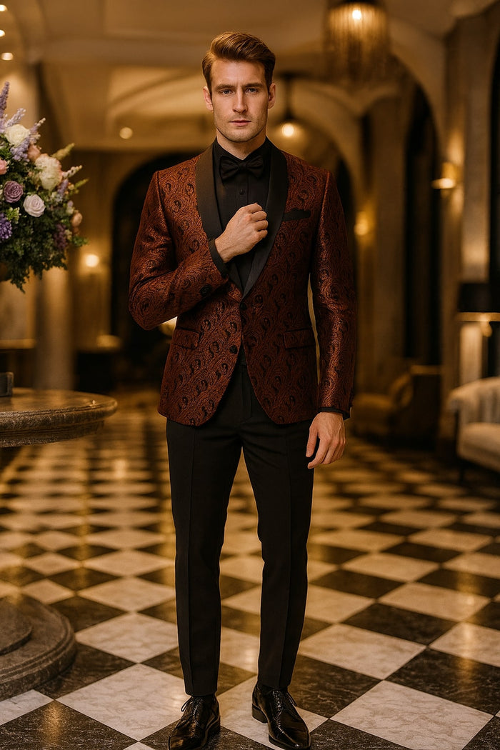 Paisley Dinner & Wedding Tuxedo Blazer Set