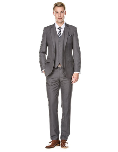 Mens Savvy Slim Vested Suit by Braveman