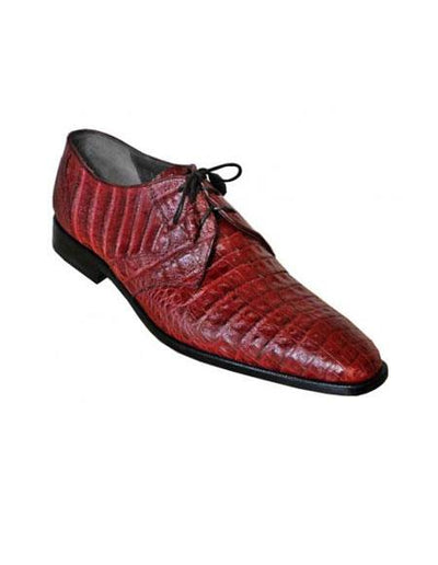 Los Altos Maroon Dress Shoe ~ Burgundy Dress Shoe ~ Wine Color Dress Shoe Color Genuine All-Over Crocodile ~ World Best Alligator ~ Gator Shoe