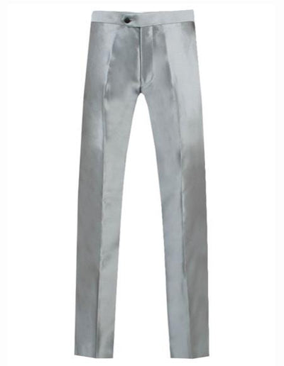 Men's Silver Grey ~ Gray Shiny Sharkskin Pant Slacks / Tuxedo Flashy Looking