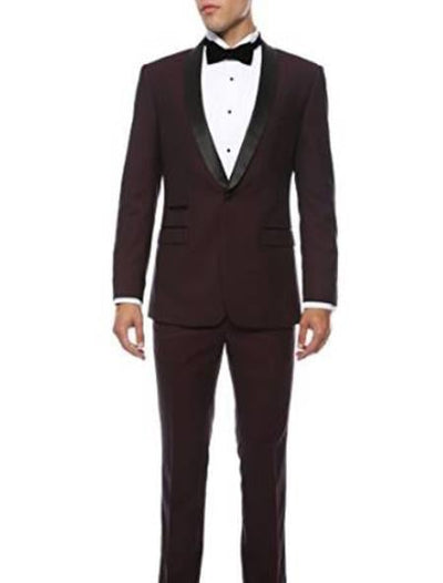 Men's Shawl Slim Fit 1 Button Shawl Collar Dinner Jacket