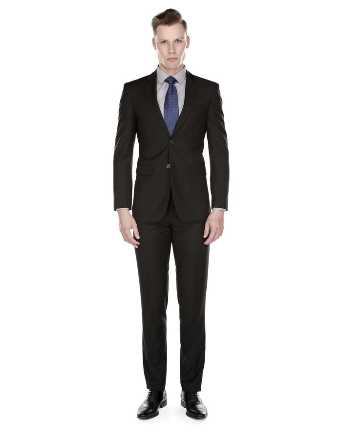 Men's Slim Skinny Black Suit by Mensitaly