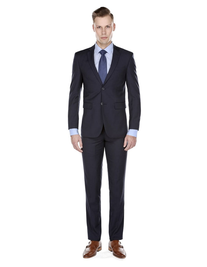 Men's Skinny Navy Slim Funeral Suit