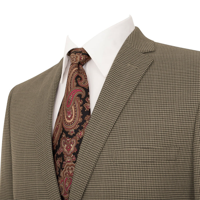 Men’s Slim Fit Two-Button Light Brown Blazer