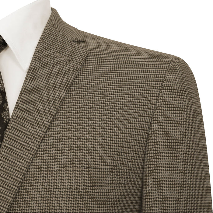 Men’s Slim Fit Two-Button Light Brown Blazer