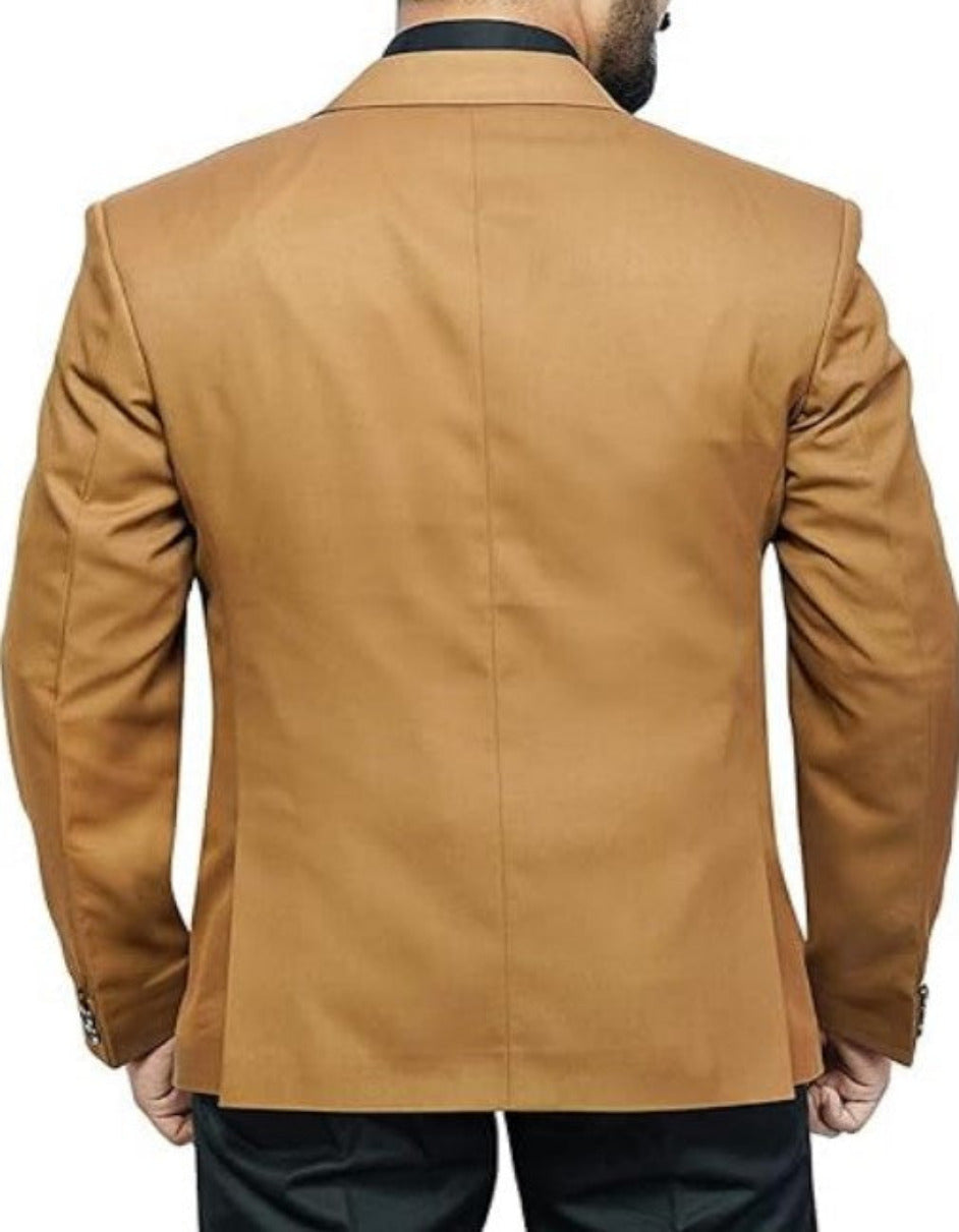 Mens Tan Sport Coat - Summer Beige Blazer