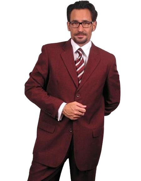 Dark Burgundy ~Maroon Suit ~ Wine Color~Wine 2 or Three ~ Men's Dress 2 Piece Cheap Priced Business Suits Clearance Sale For Men
