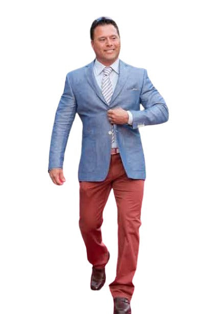 Denim Blue ~ Indigo ~ Bright Blue ~ Cobalt Blue Linen Blazer Sport Coat Summer Jacket