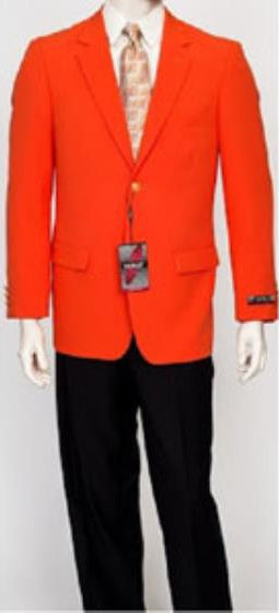 Pacelli Men's Classic Orange Blazer Jacket Blair
