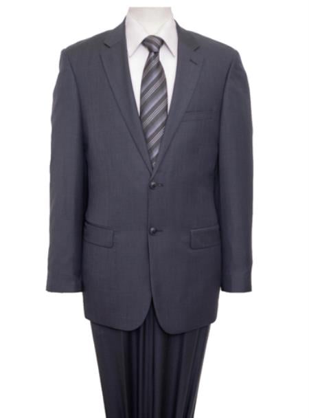 Flat Front 100% Wool Classic Gray 2 Button Side Vent Jacket~ Designer Affordable Inexpensive Authentic Reg Price $795 Pants