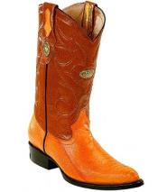 Men's White Diamonds Goodyear Welt Construction Genuine Ostrich Leg Buttercup Boots