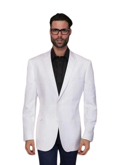 White Linen Sport coat ~ Men's Summer Light Weight Blazer Jacket