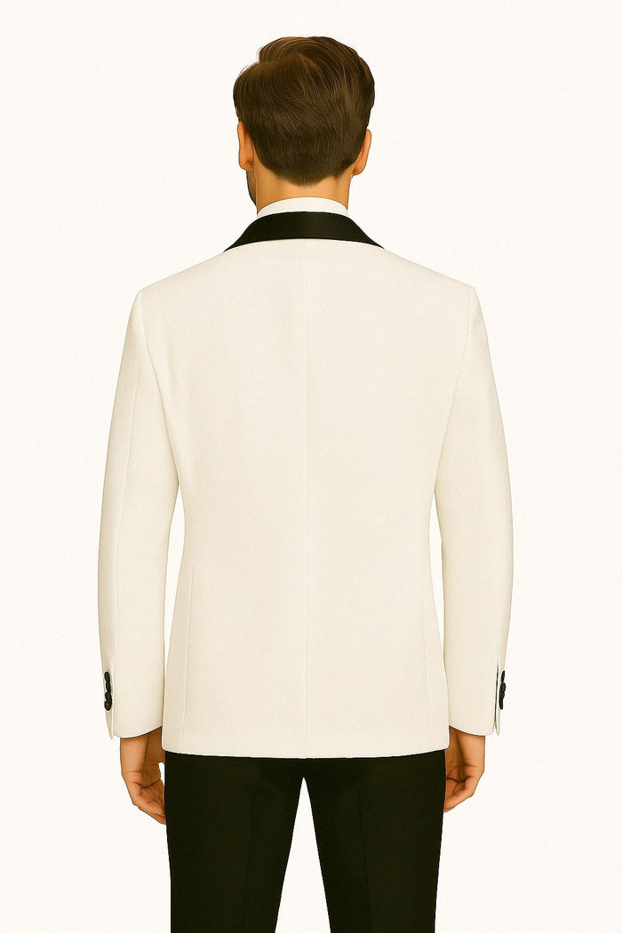Swirl Embroidered Tuxedo Jacket & Bow Tie