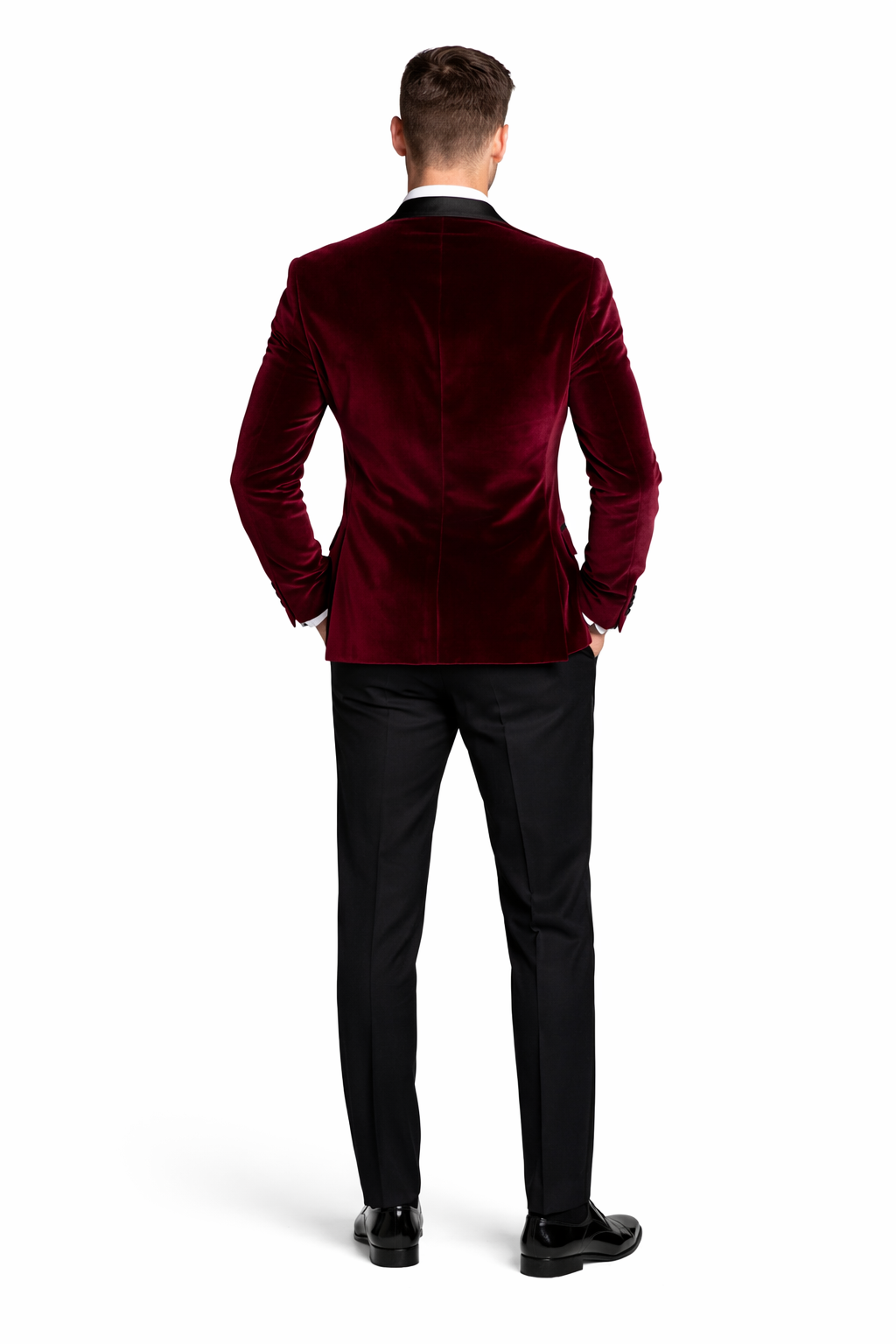 Men's Burgundy Velvet ~ Crushed Velour Tuxedo Men's blazer Jacket ~ Sport coat Burgundy Tuxedo