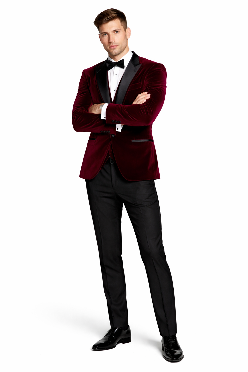 Men's Burgundy Velvet ~ Crushed Velour Tuxedo Men's blazer Jacket ~ Sport coat Burgundy Tuxedo