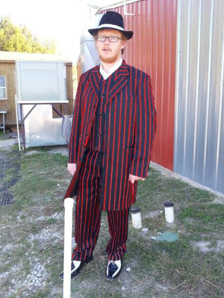 Men’s Chalk Stripe Gangster Zoot Suit