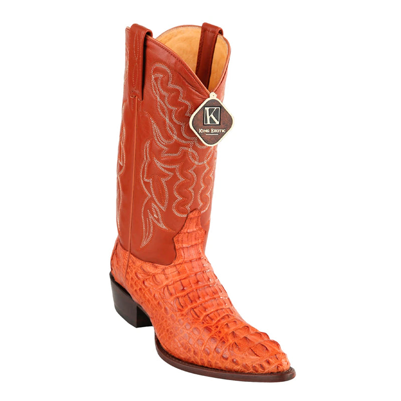 Caiman Hornback Cowboy Boots by King Exotic