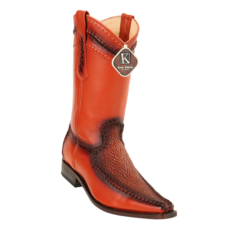 Sharkskin European Toe Boots by King Exotic
