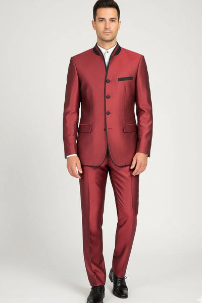 Mens Burgundy Tuxedo