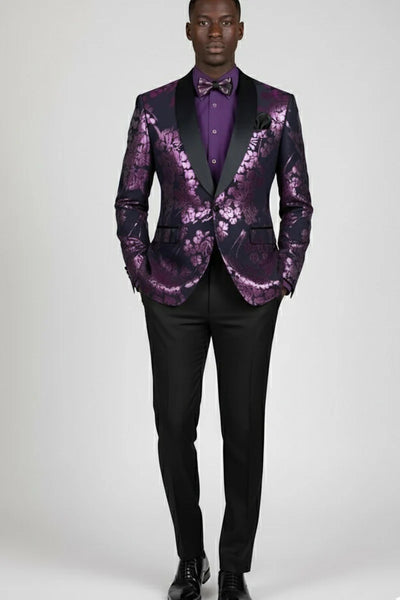 Mens Lavender Tuxedo Jacket