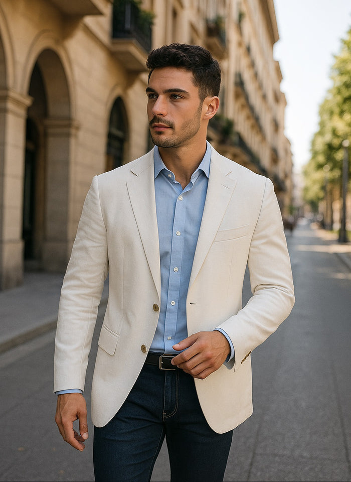 Mens Linen Blazer Big And Tall