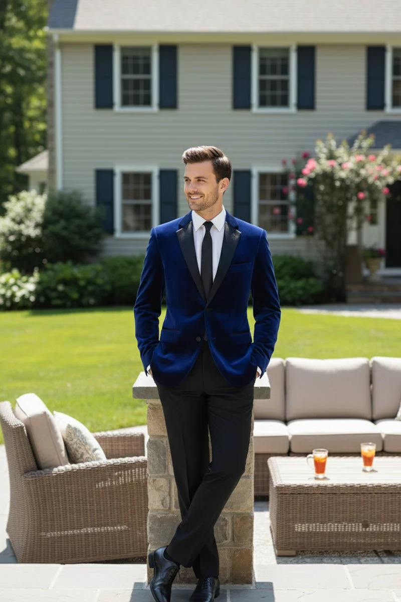 Mens Navy Tuxedo