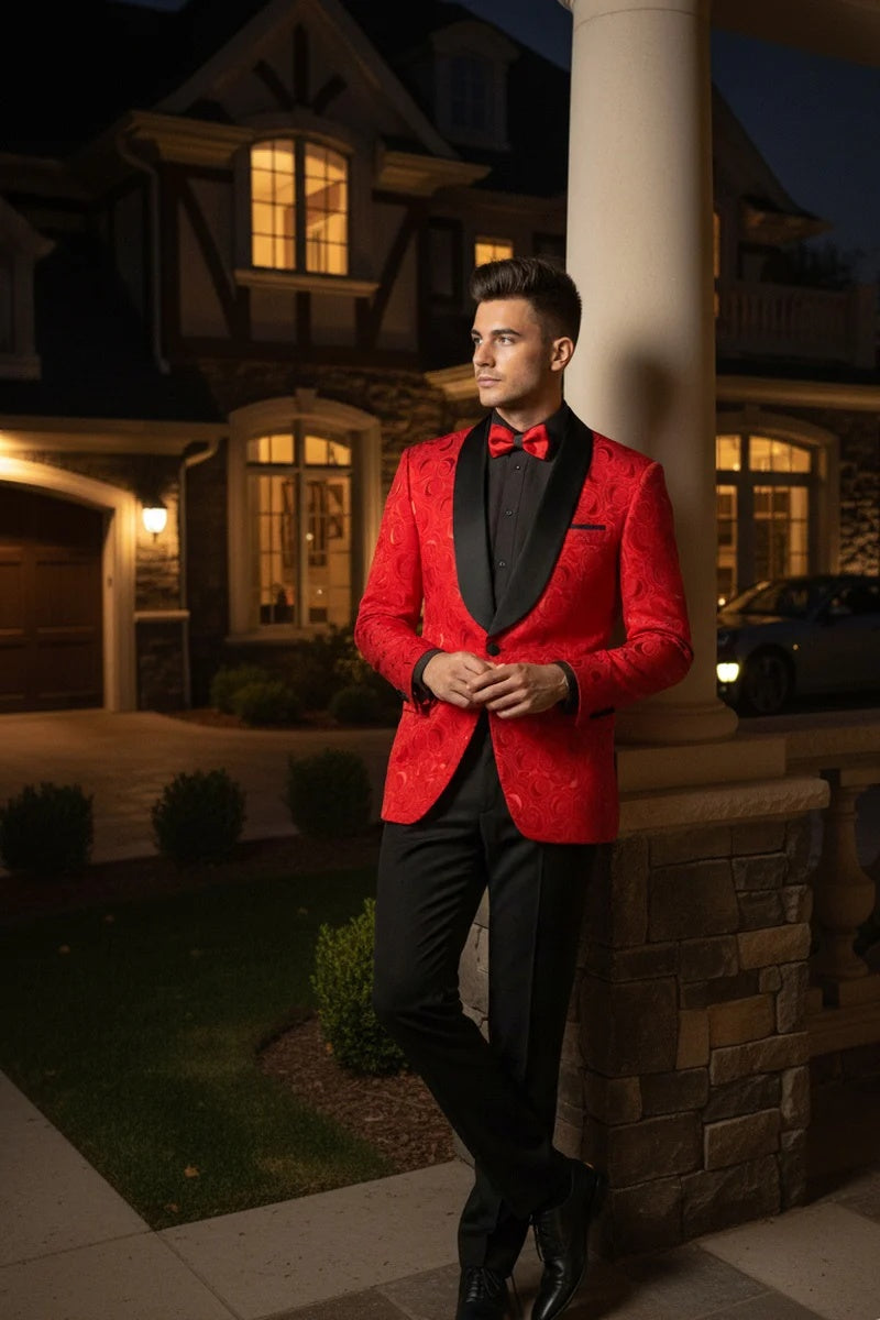 Mens Red Tuxedos Jacket