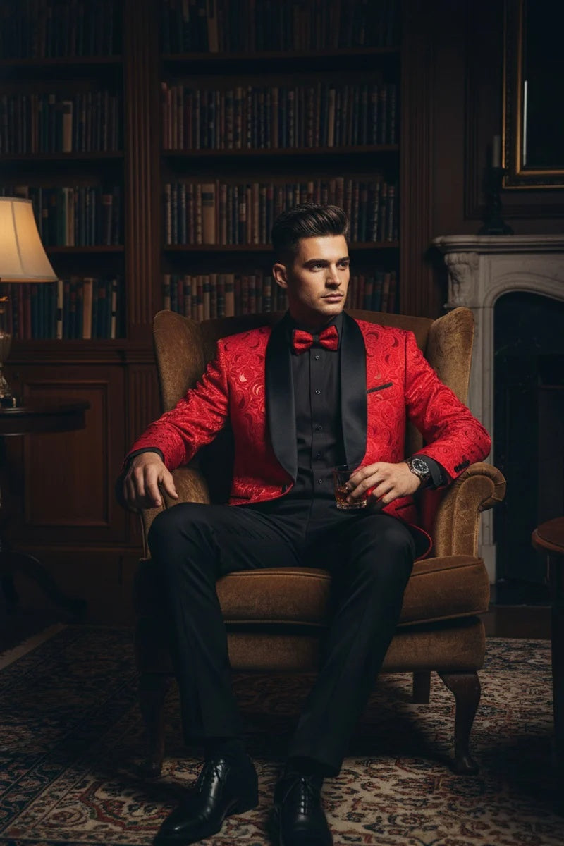 Mens Red Tuxedos Jacket