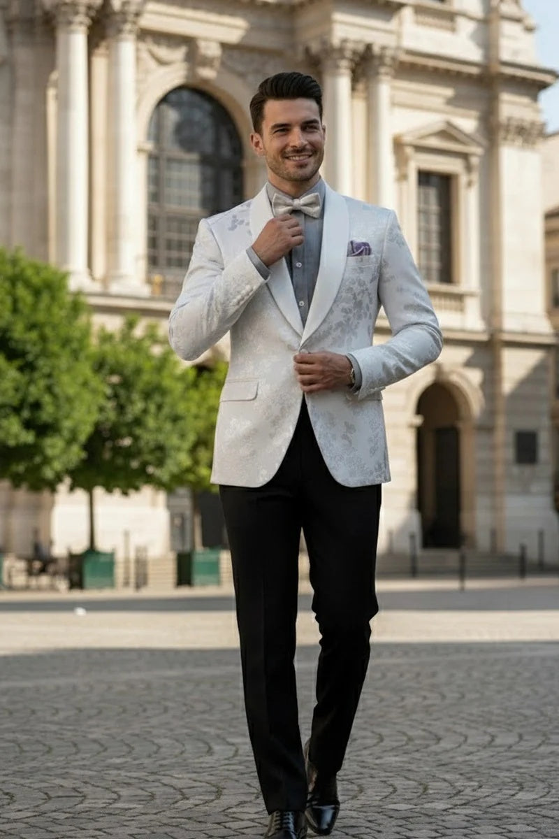 Mens White Tuxedo Jacket