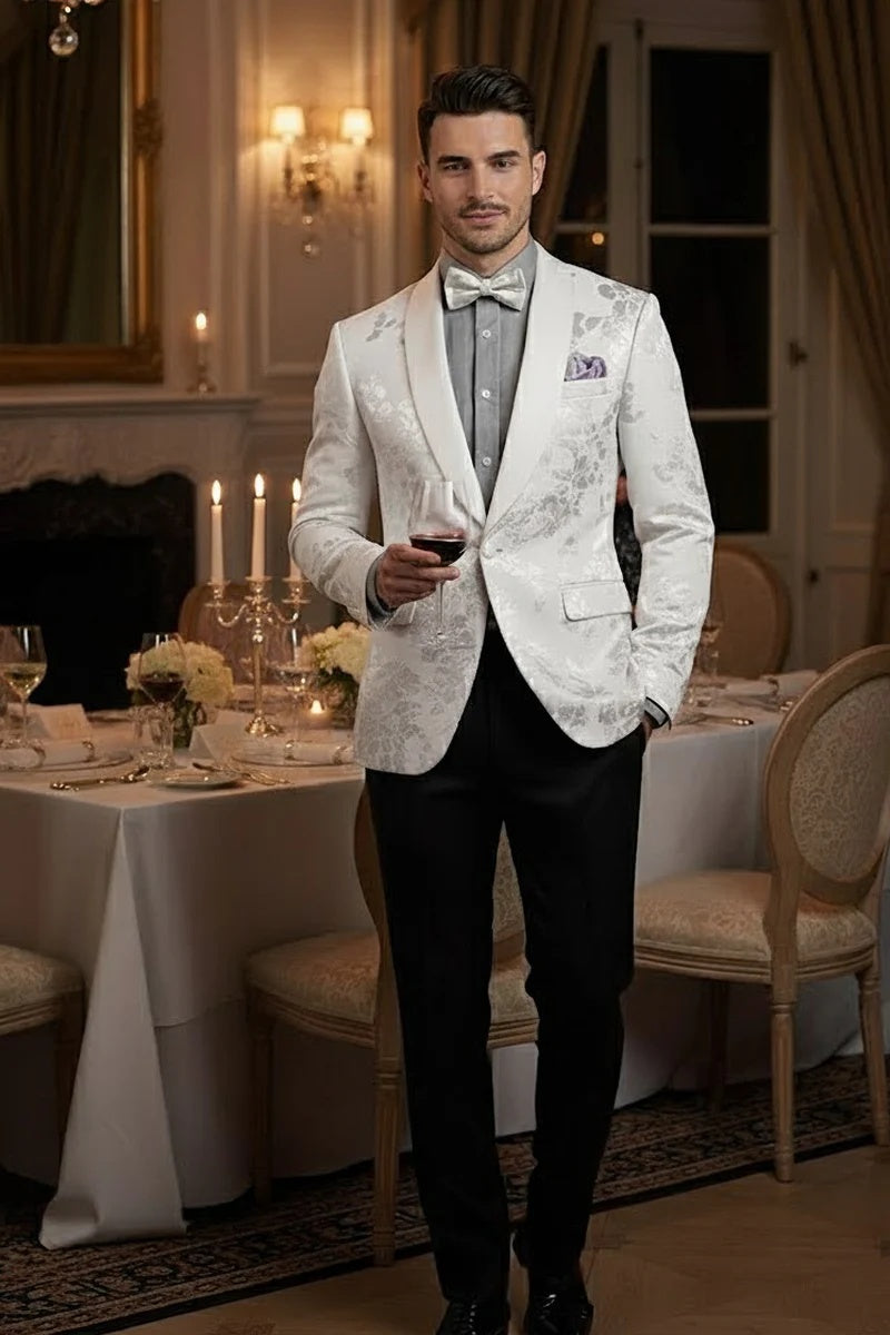 Mens White Tuxedo Jacket