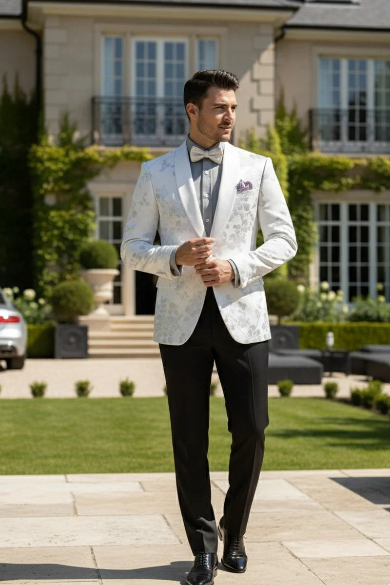 Mens White Tuxedo Jacket