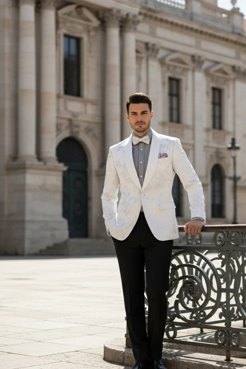 Mens White Tuxedo Jacket