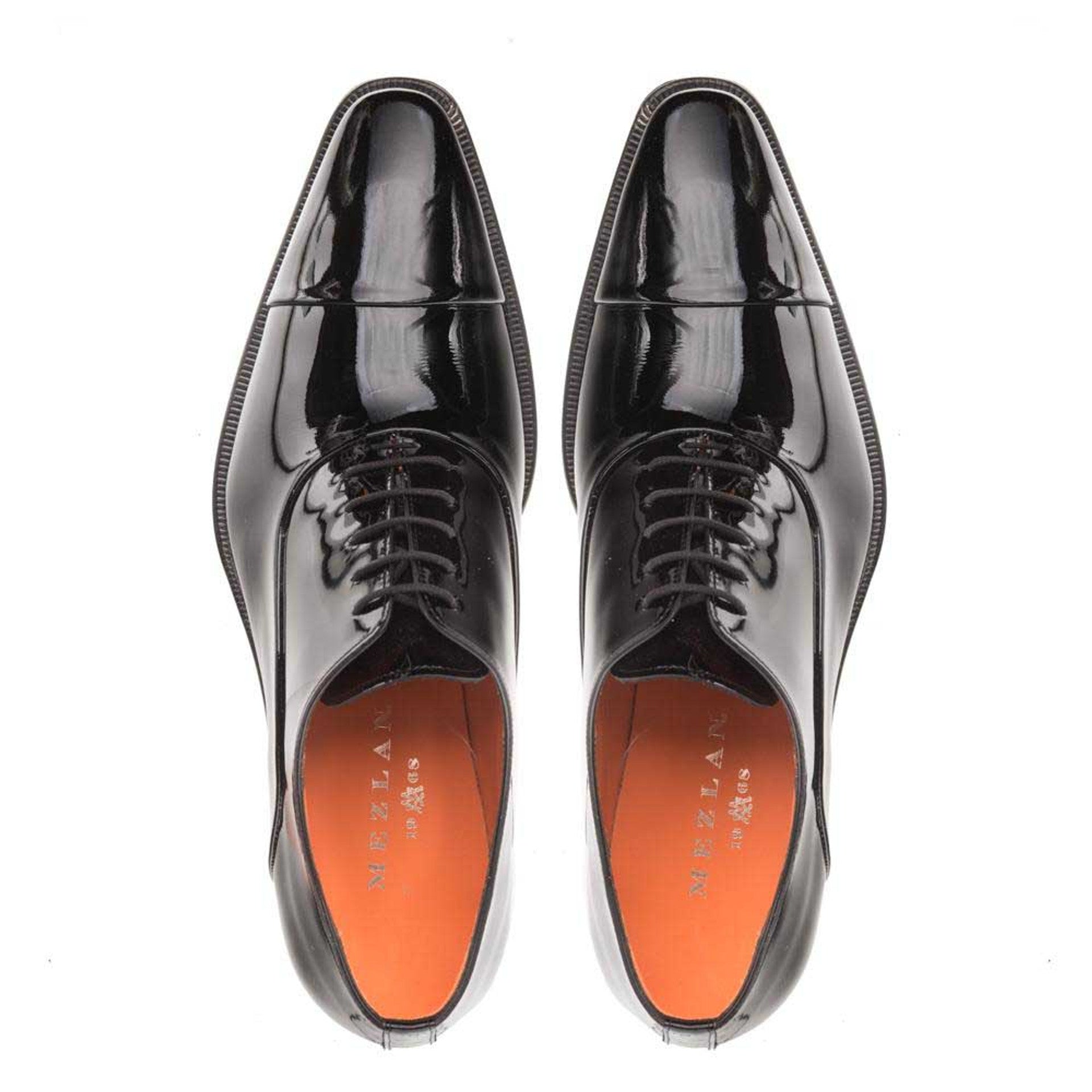 Mezlan Black Patent Leather Formal Oxford Shoes