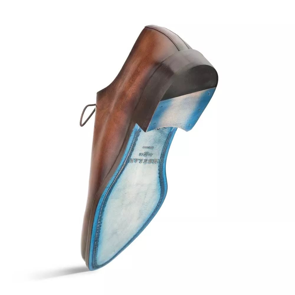 Mezlan Enterprise Brown Calfskin MenŸ??s Plain Toe Shoe