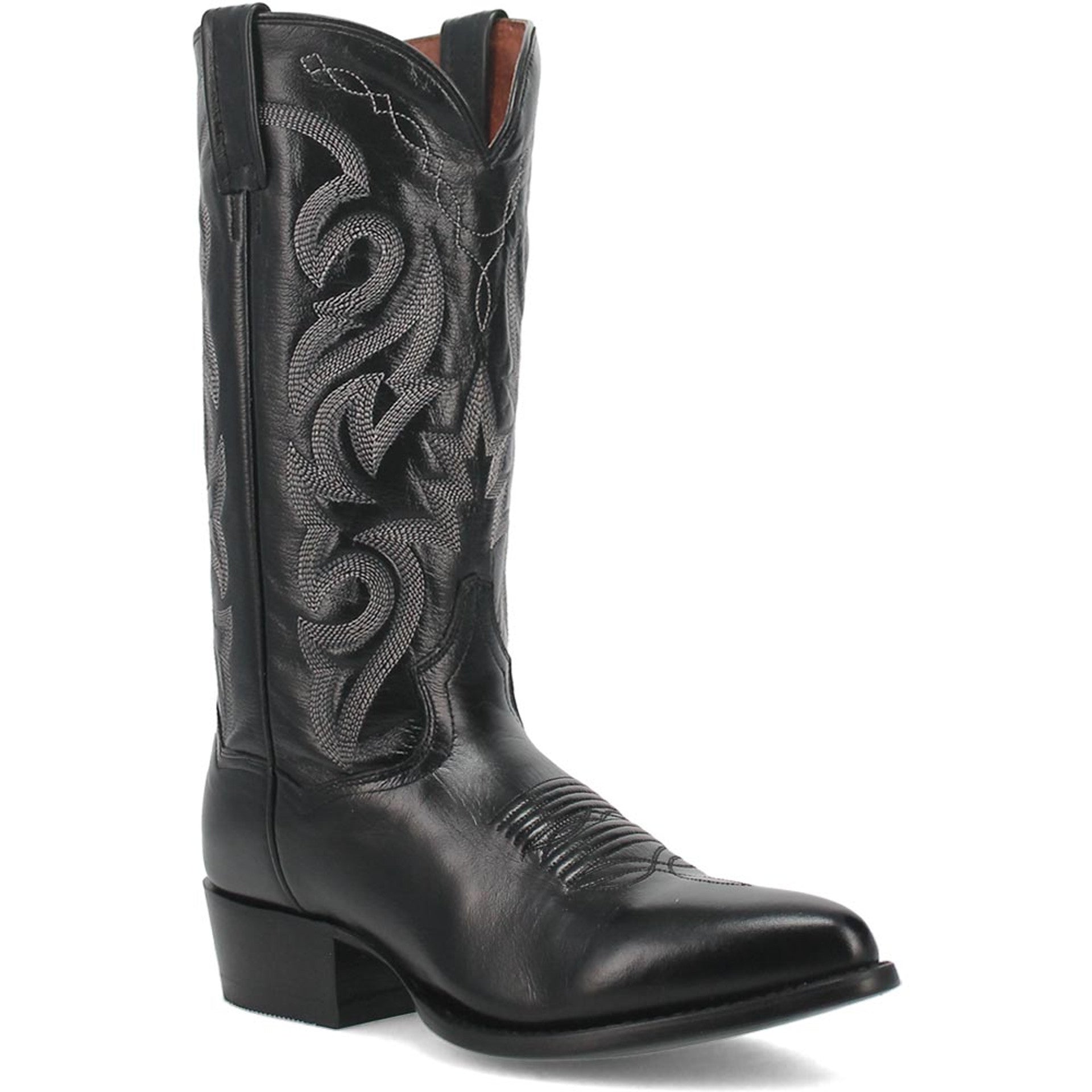 Dan Post Milwaukee 13 J Pointed Toe Black Cowboy Boot