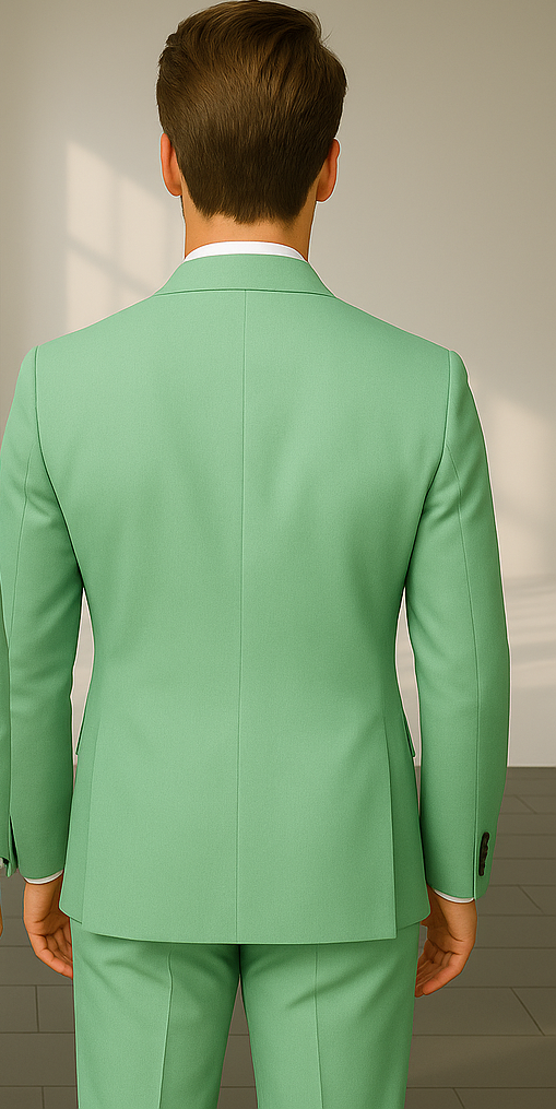 Italian Wool Double Breasted Pinstripe Suit