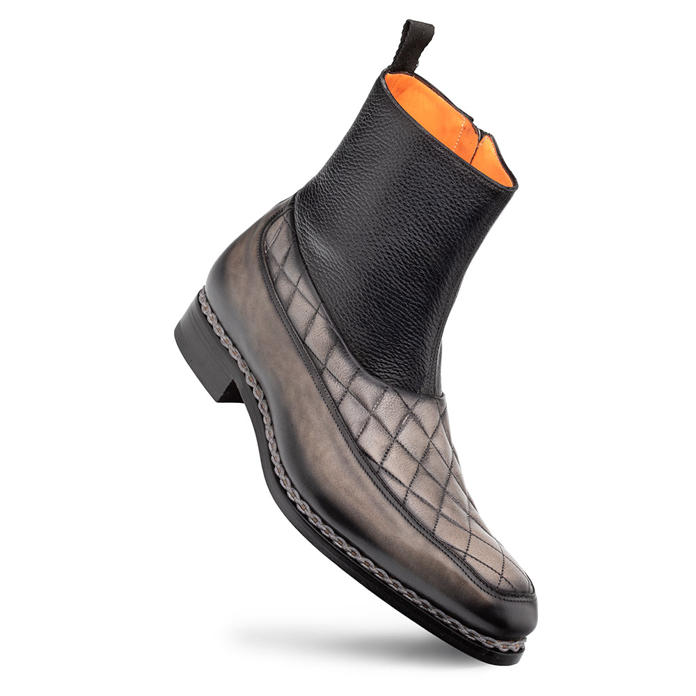 Mezlan Musico Dress Zip Boot - Dark Grey/Black