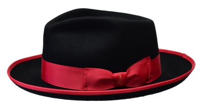 Bruno Capelo Night Hawk Fedora Black/Red