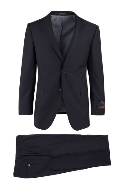 Novello Black Modern Fit Wool Suit by Tiglio Luxe