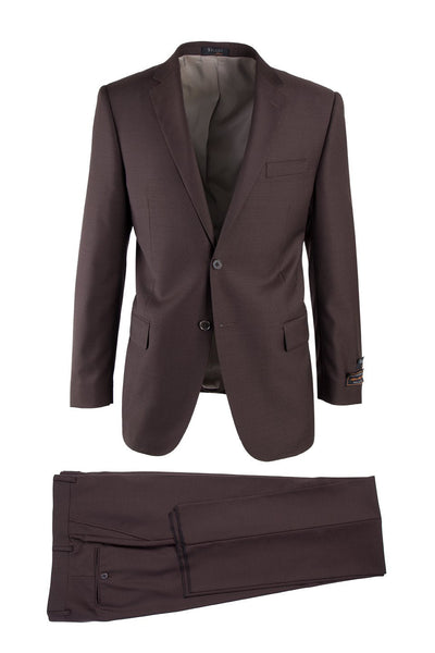 Tiglio Luxe Novello Brown Modern Fit Wool Suit