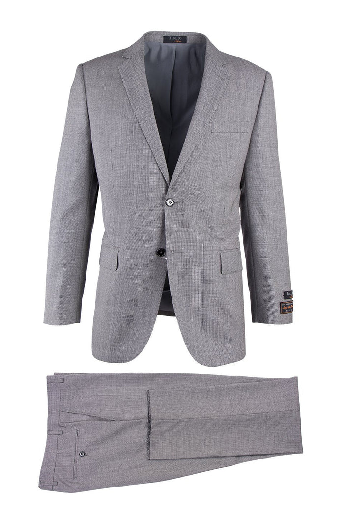 Tiglio Luxe Novello Gray Modern Wool Suit