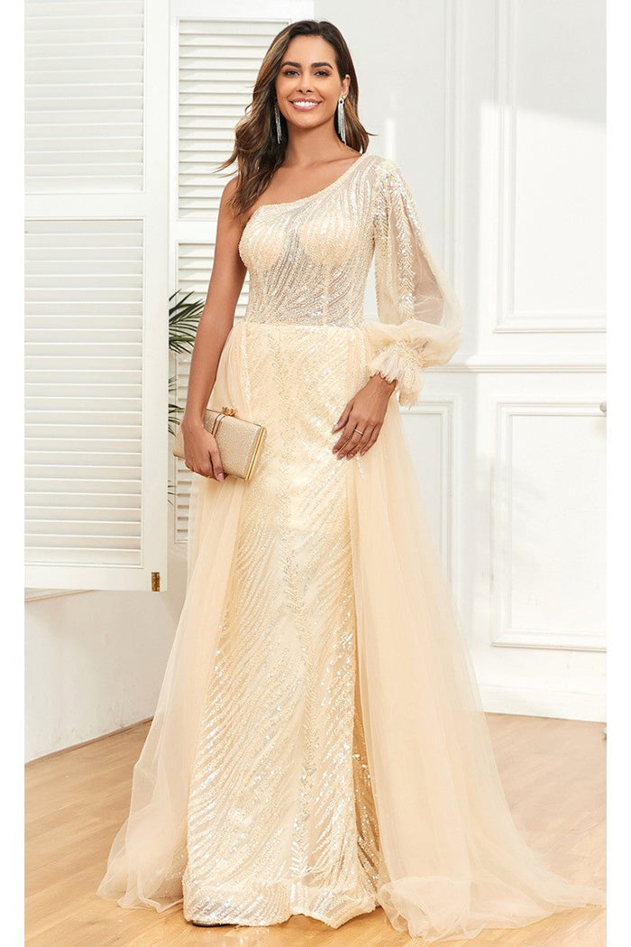 High Couture NR2329 Overskirt Long Formal Evening Dress