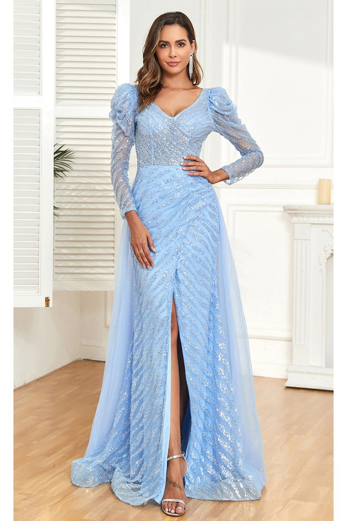 High Couture NR2331 Fitted Formal Long Evening Beaded Dress