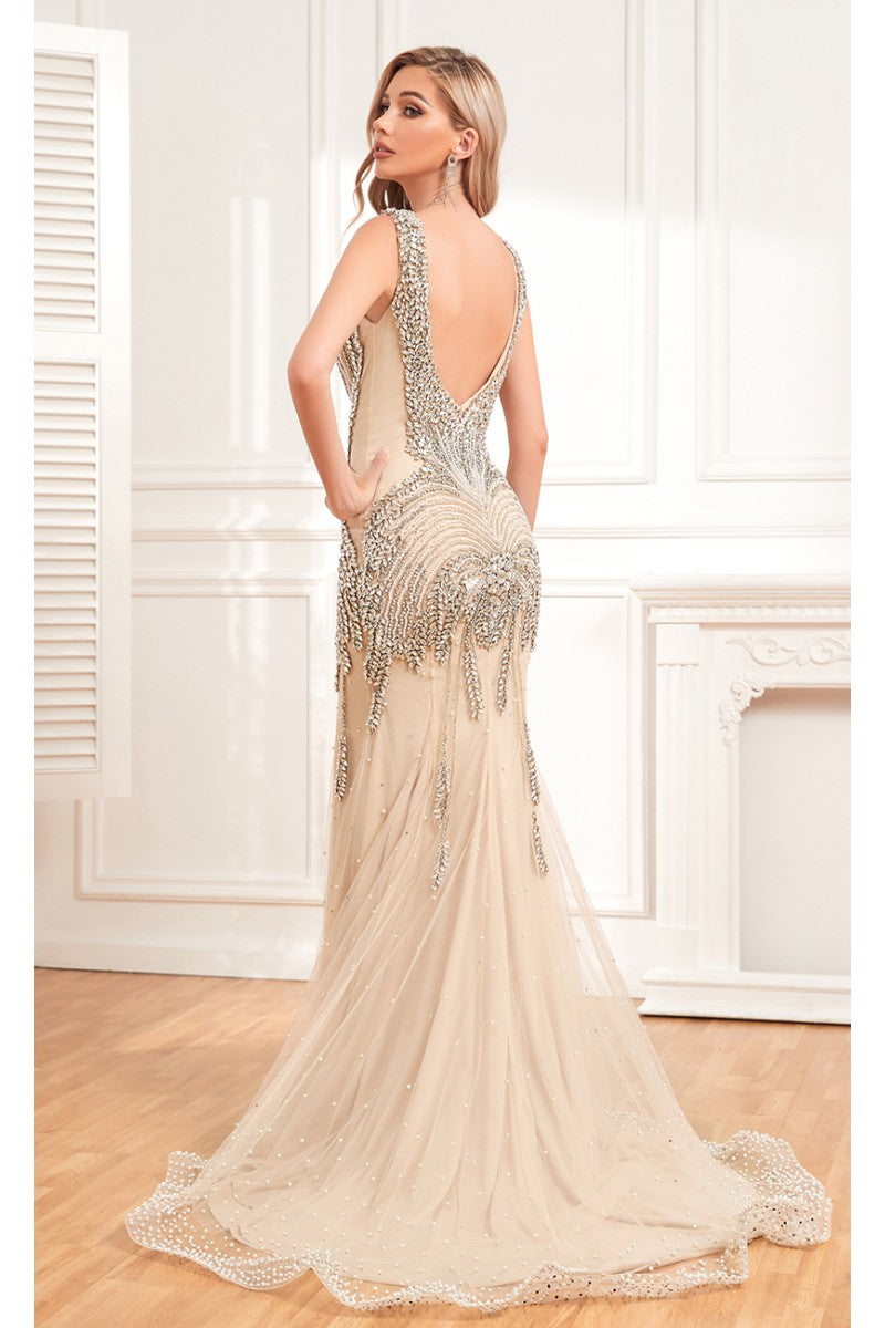 High Couture NR2341 Fitted Long Formal Evening Dress
